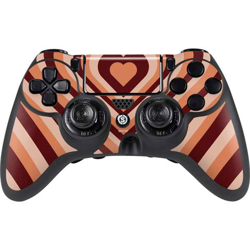 Autumn Heart Pattern PlayStation PS4 Skins