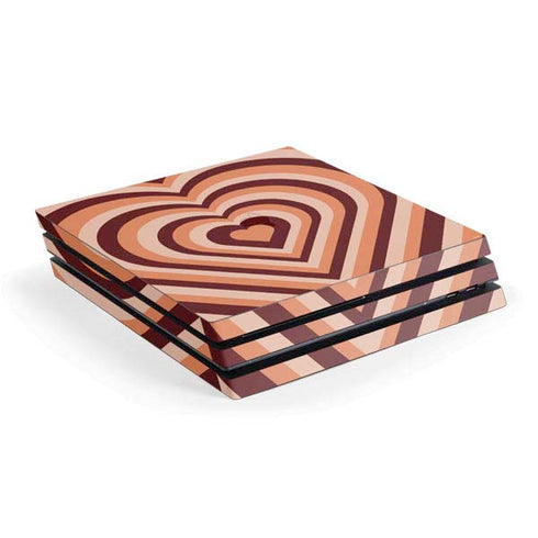 Autumn Heart Pattern PlayStation PS4 Skins