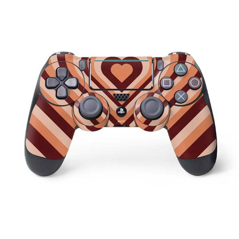 Autumn Heart Pattern PlayStation PS4 Skins