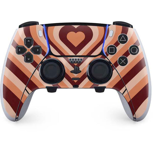 Autumn Heart Pattern PS5 DualSense Edge Pro Controller Skin