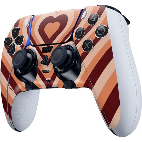 Autumn Heart Pattern PS5 DualSense Edge Pro Controller Skin