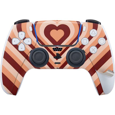 Autumn Heart Pattern PS5 Pro Disk Bundle Skin