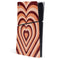 Autumn Heart Pattern PS5 Slim Digital Edition Console Skin