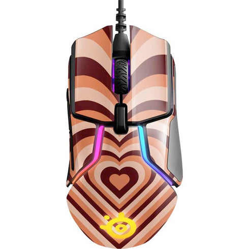 Autumn Heart Pattern SteelSeries Rival 600 Gaming Mouse Skin
