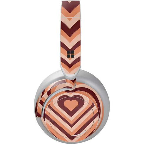 Autumn Heart Pattern Surface Headphones Skin