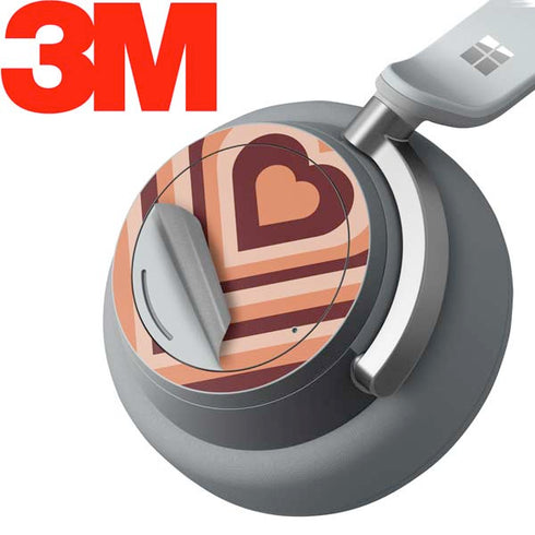 Autumn Heart Pattern Surface Headphones Skin