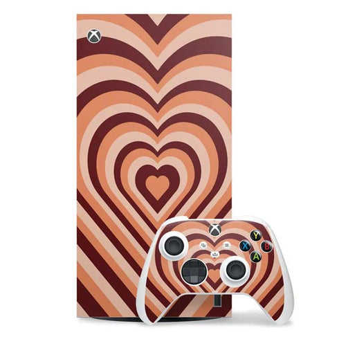 Autumn Heart Pattern Xbox Series X Skins