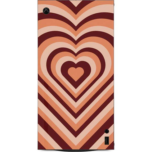 Autumn Heart Pattern XBox Series X Digital Edition Console Skin