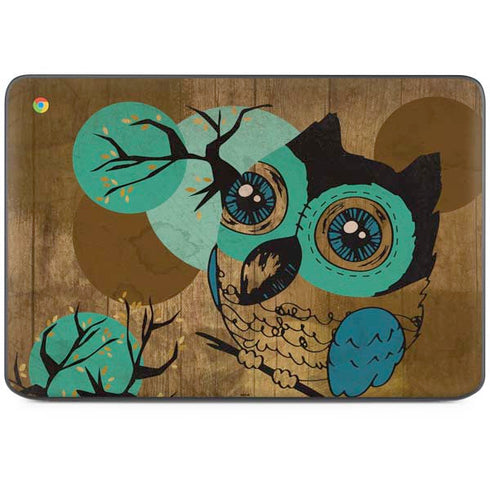 Autumn Owl HP Chromebook Skin