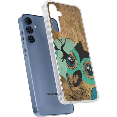 Autumn Owl Galaxy A55 5G Clear Case