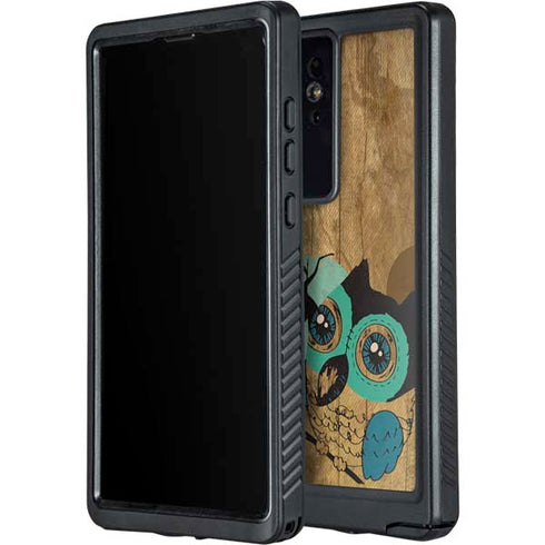 Autumn Owl Galaxy S24 Ultra Waterproof Case