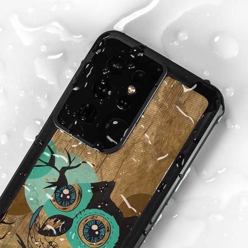 Autumn Owl Galaxy S24 Ultra Waterproof Case