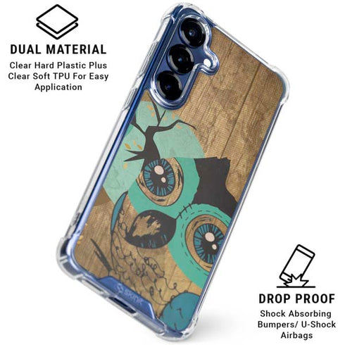 Autumn Owl Galaxy S25 Plus Clear Case