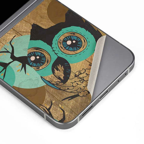 Autumn Owl Galaxy Z Flip6 Skin