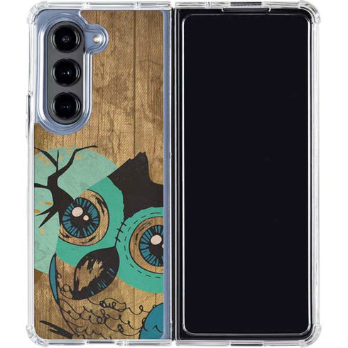 Autumn Owl Galaxy Z Fold5 5G Clear Case
