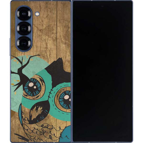 Autumn Owl Galaxy Z Fold6 Skin