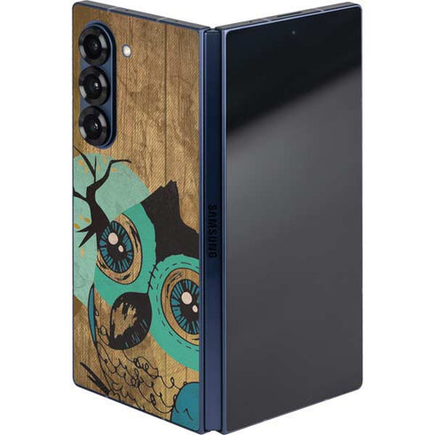 Autumn Owl Galaxy Z Fold6 Skin