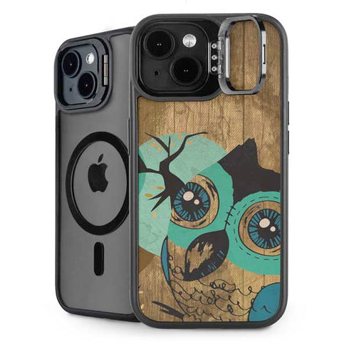 Autumn Owl iPhone 14 Plus Kickstand Case