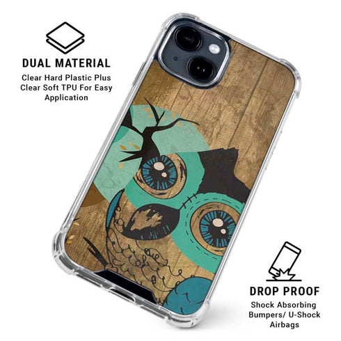 Autumn Owl iPhone 15 Clear Case