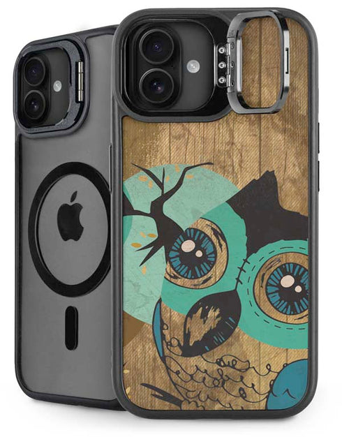 Autumn Owl iPhone 16 Plus Kickstand Case