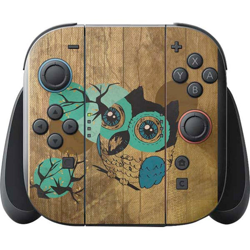 Autumn Owl Nintendo Switch 2 (2025) with Joy-Con Skin