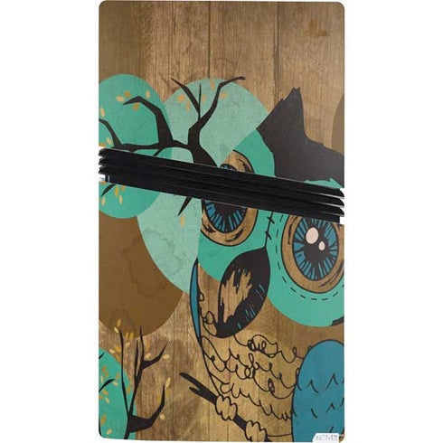 Autumn Owl PS5 Pro Console Skin