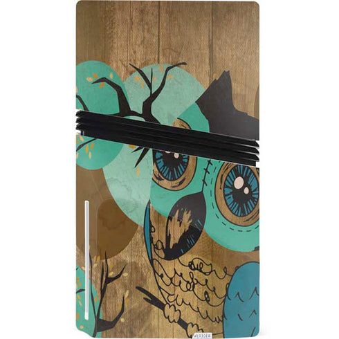 Autumn Owl PS5 Pro Disk Bundle Skin