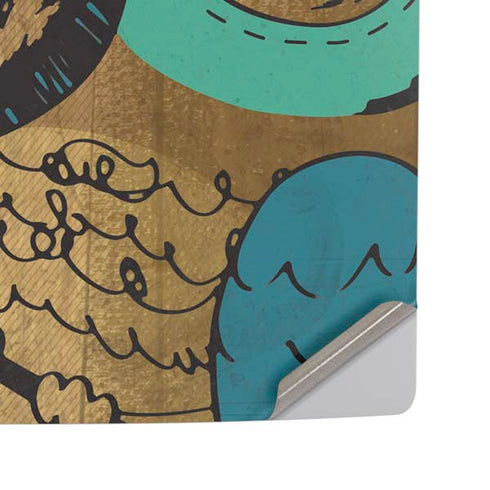 Autumn Owl PS5 Pro Disk Console Skin