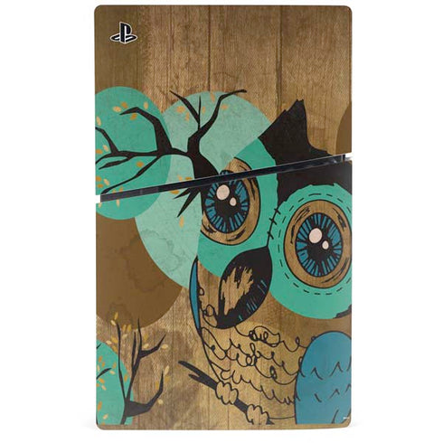 Autumn Owl PS5 Slim Digital Edition Console Skin