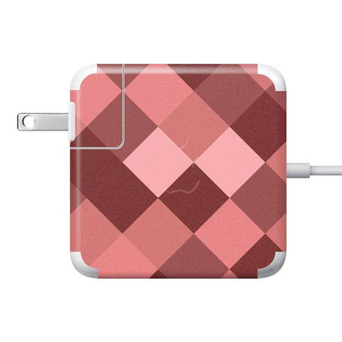 Autumn Red Geometric 85W Power Adapter (15 and 17 inch MacBook Pro Charger) Skin