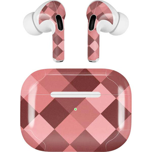 Autumn Red Geometric AirPods Skins