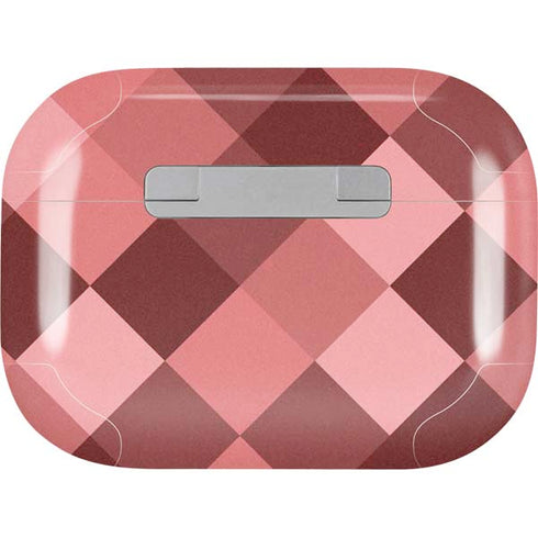 Autumn Red Geometric AirPods Skins