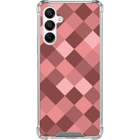 Autumn Red Geometric Galaxy A16 5G Clear Case