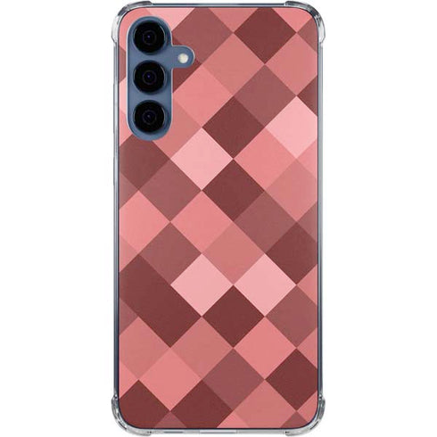 Autumn Red Geometric Galaxy A55 5G Clear Case