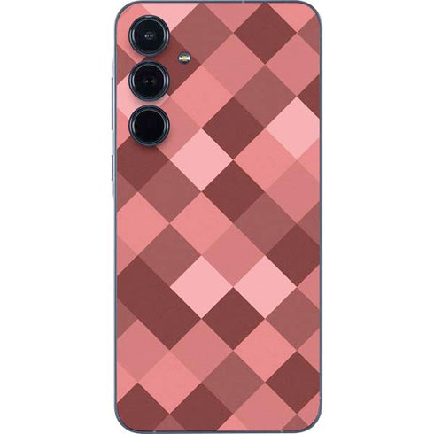 Autumn Red Geometric Galaxy A55 5G Skin