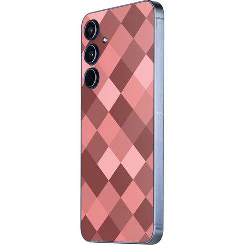 Autumn Red Geometric Galaxy A55 5G Skin