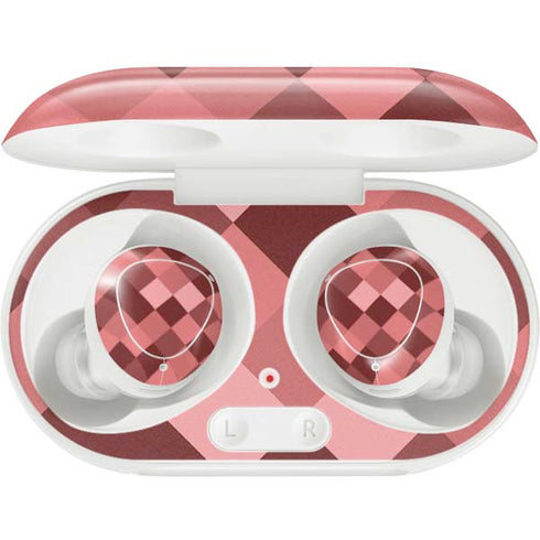 Autumn Red Geometric Galaxy Buds Plus Skin