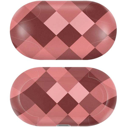 Autumn Red Geometric Galaxy Buds Plus Skin