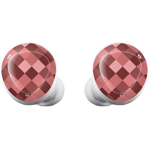 Autumn Red Geometric Galaxy Buds Plus Skin