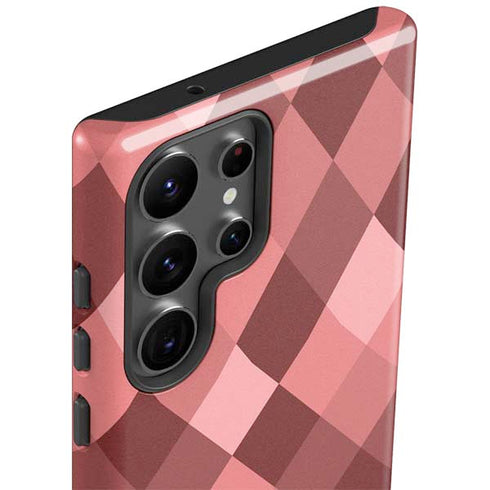 Autumn Red Geometric Galaxy S23 Ultra Pro Case