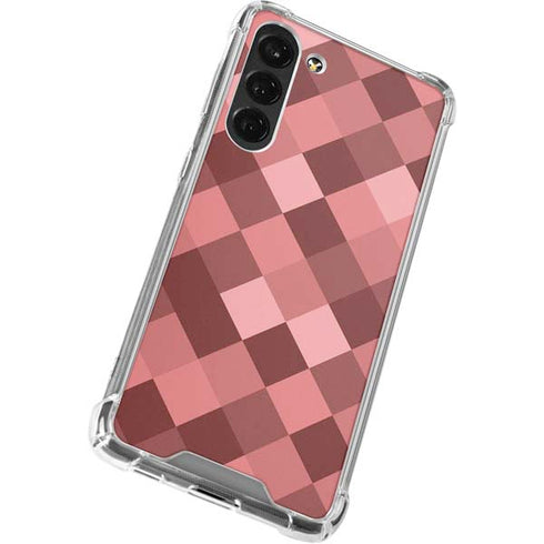 Autumn Red Geometric Galaxy S24 FE Clear Case