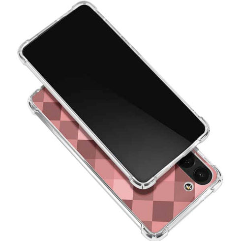 Autumn Red Geometric Galaxy S24 FE Clear Case