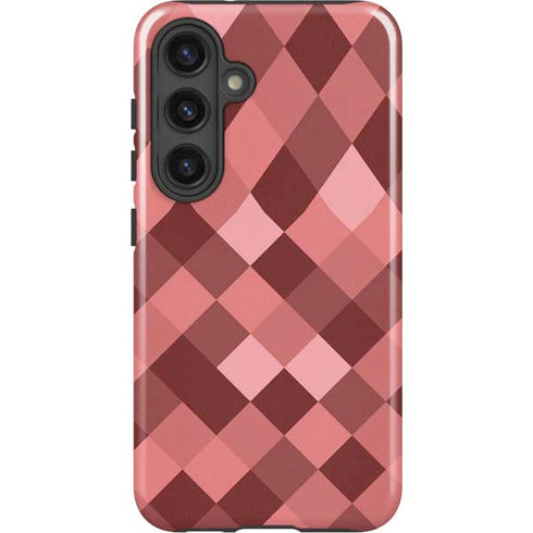 Autumn Red Geometric Galaxy S25 Impact Case