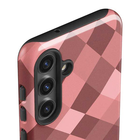 Autumn Red Geometric Galaxy S25 Impact Case