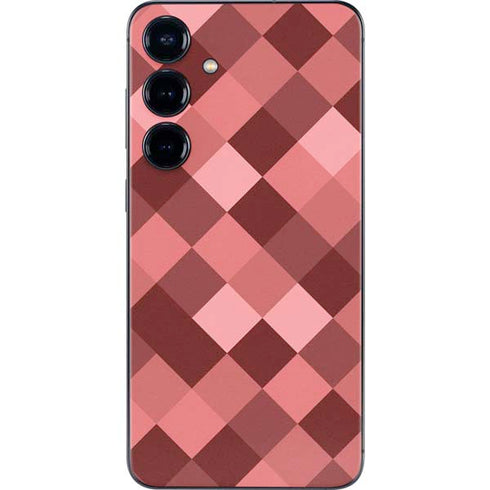 Autumn Red Geometric Galaxy S25 Plus Skin
