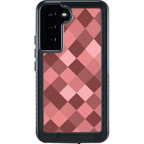 Autumn Red Geometric Galaxy S24 Plus Waterproof Case