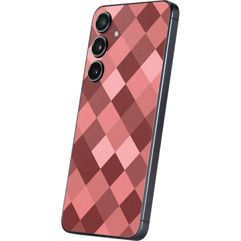 Autumn Red Geometric Galaxy S24 Skin