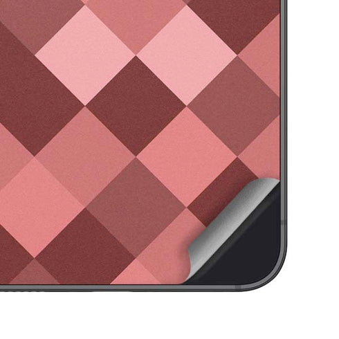 Autumn Red Geometric Galaxy S25 Skin