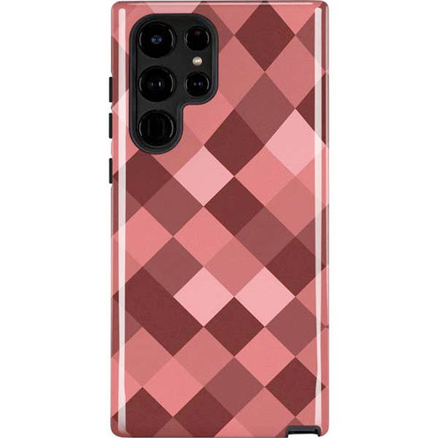Autumn Red Geometric Galaxy S25 Ultra Impact Case