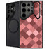 Autumn Red Geometric Galaxy S25 Ultra Kickstand Case